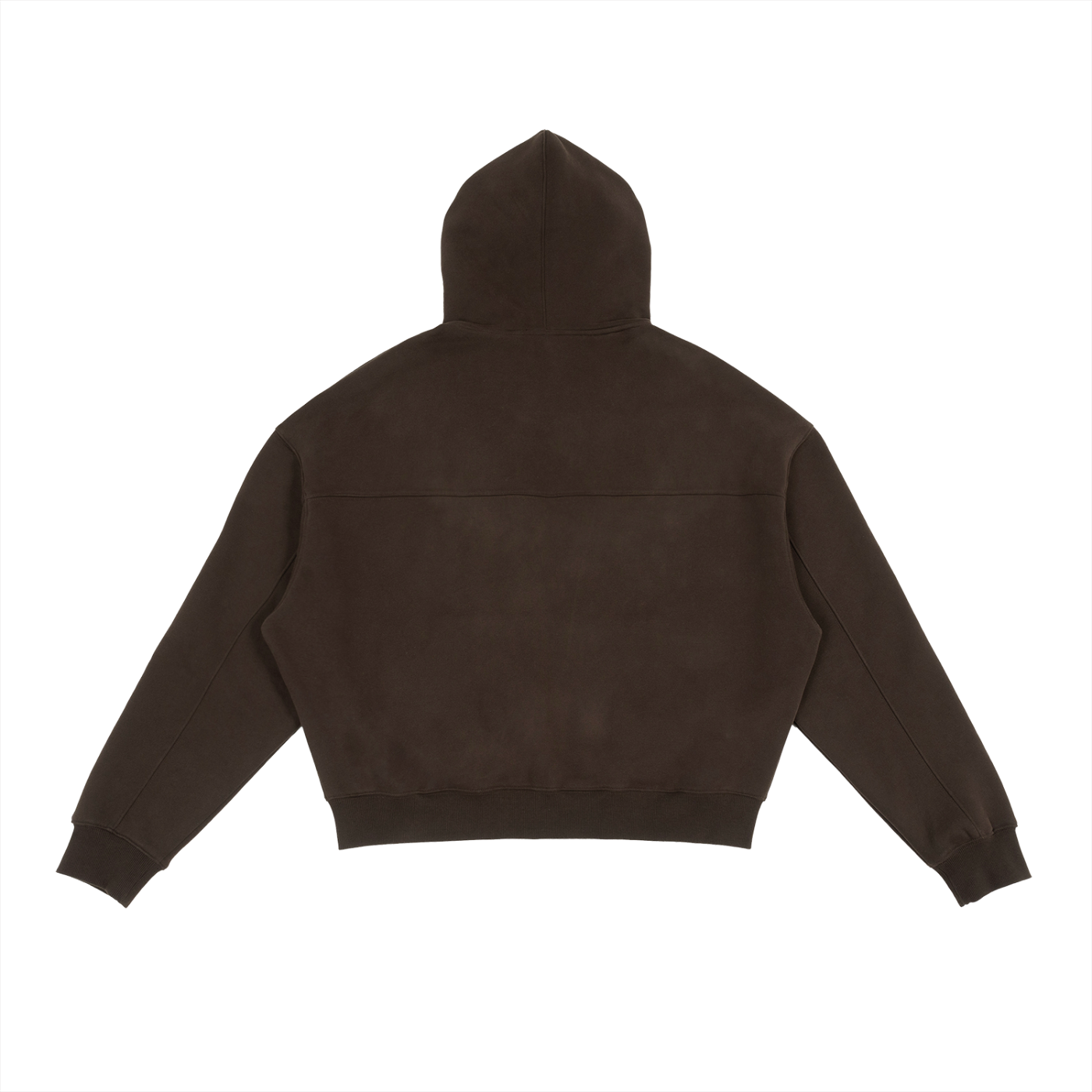 Brown Fleece Zip-Up Hoodie