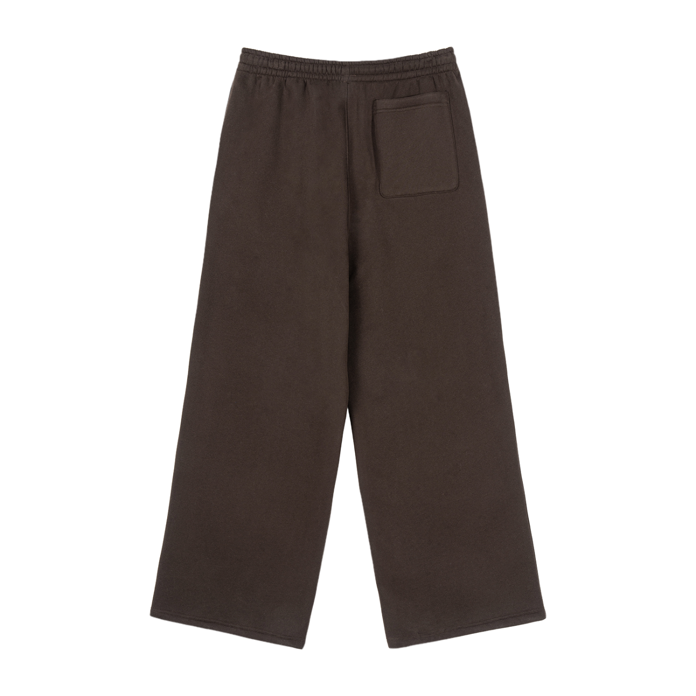 Brown Straight-Leg Sweatpants