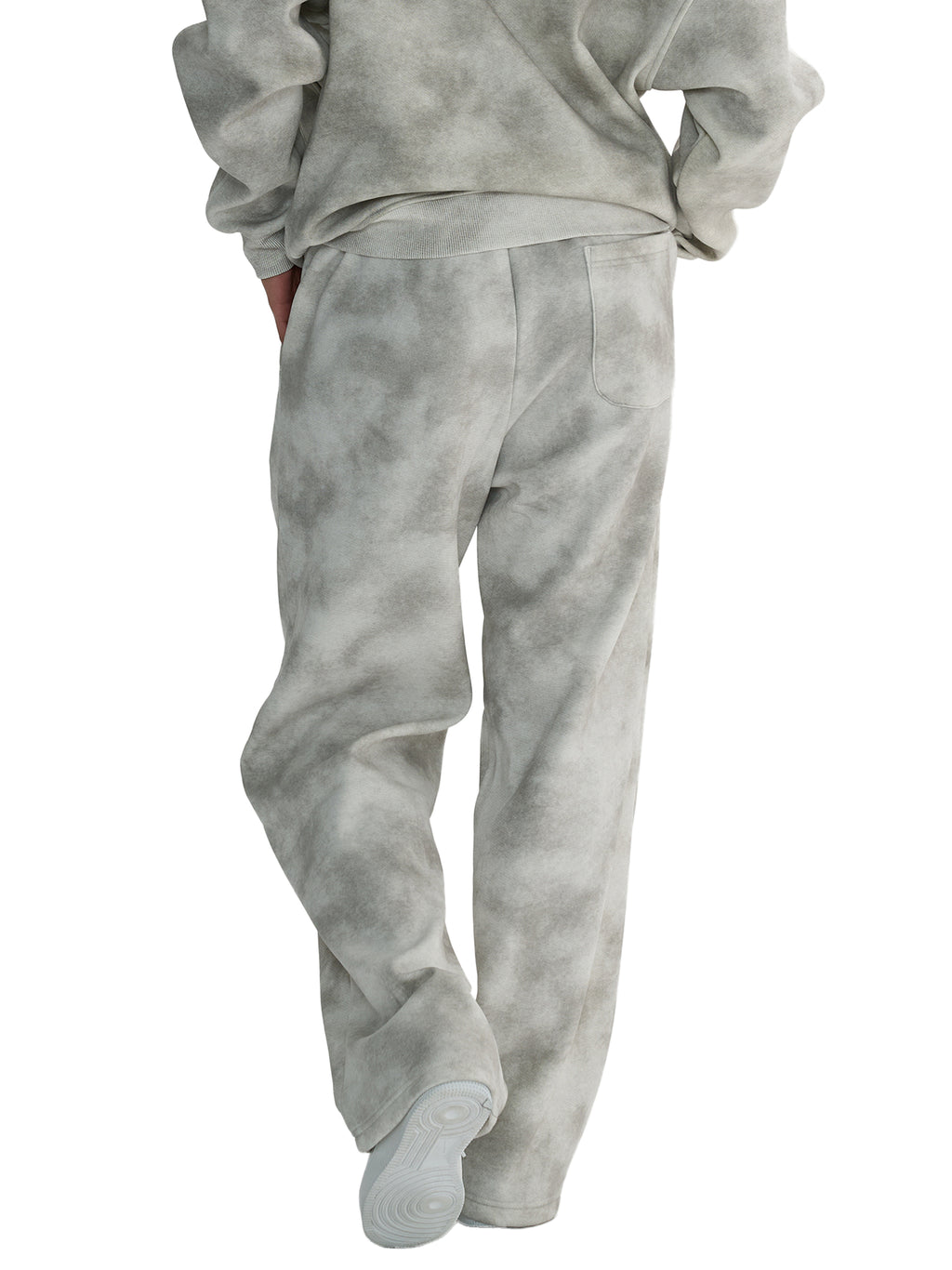 Cream Washed Fleece Sweatpants