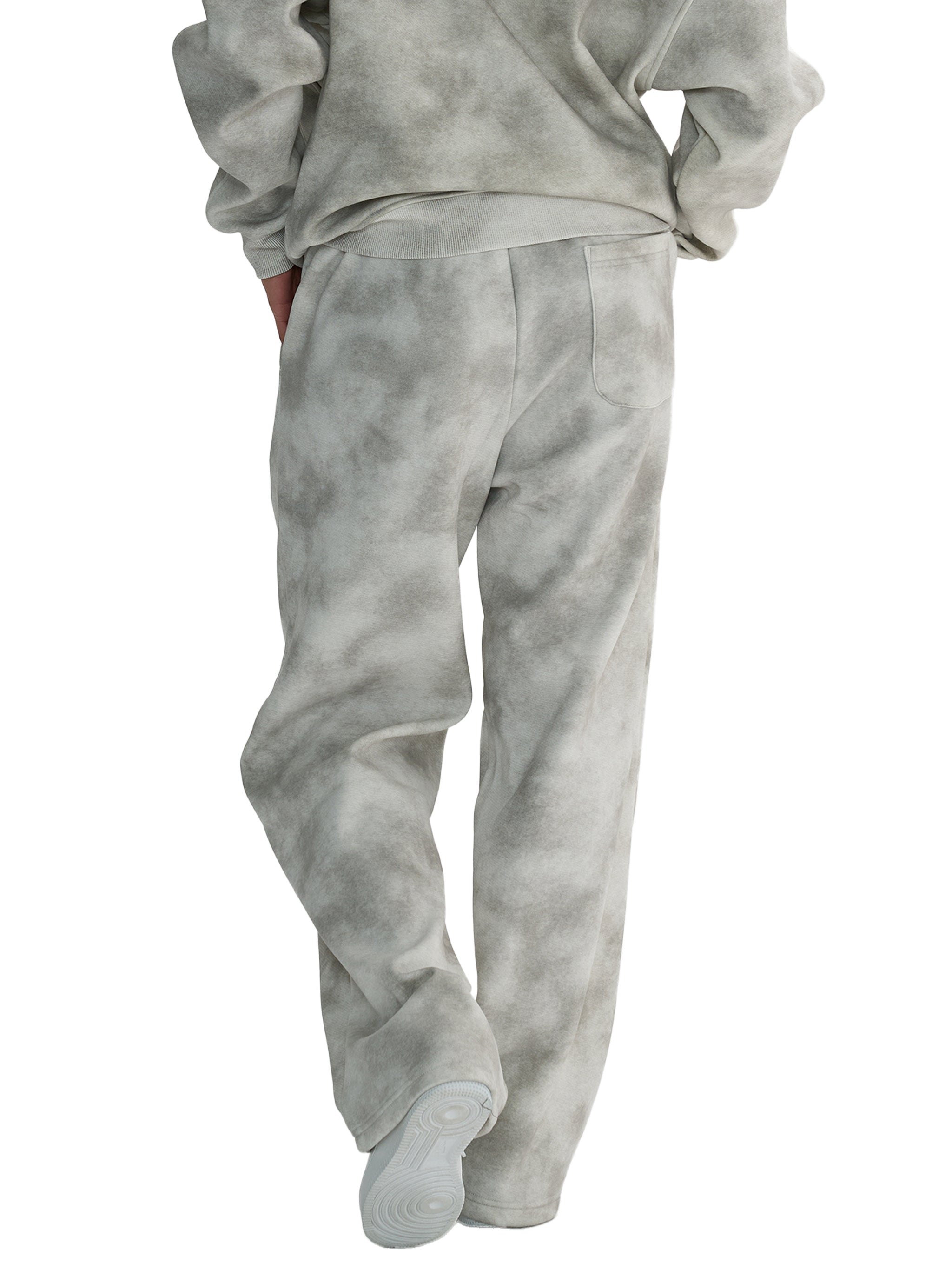 Cream Washed Fleece Sweatpants