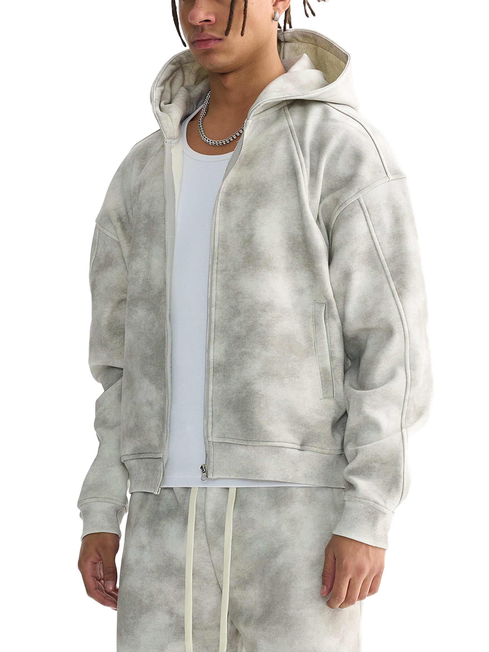 Cream Washed Hoodie