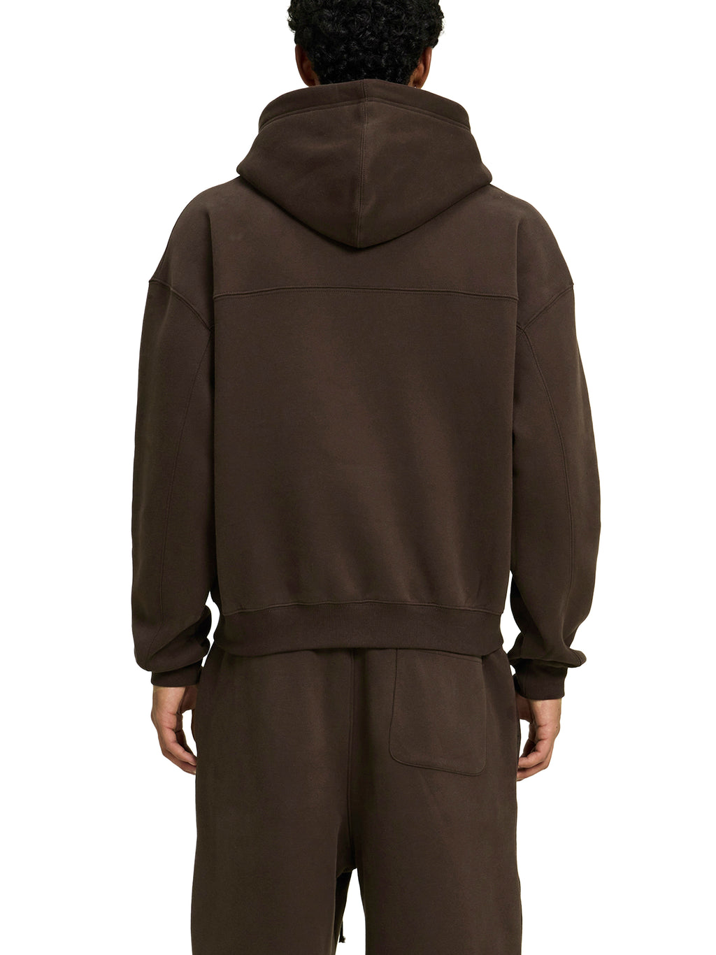 Brown Fleece Zip-Up Hoodie